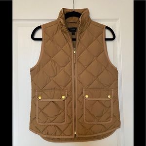 JCrew camel vest XS